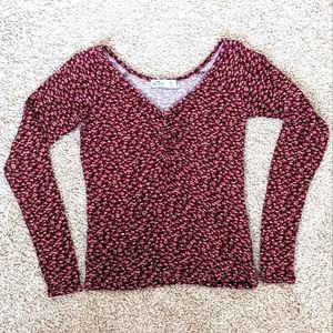 Hollister Long Sleeve Floral Shirt